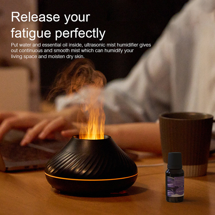 EverSanctum Flame Diffuser - 3DRGB Volcano Mist