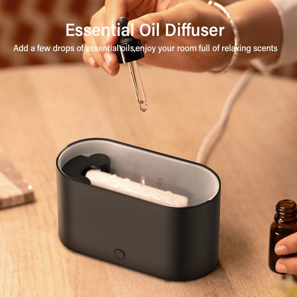 EverSanctum Flame Aroma Diffuser – USB Humidifier with LED Light for Bedroom & Home Wellness