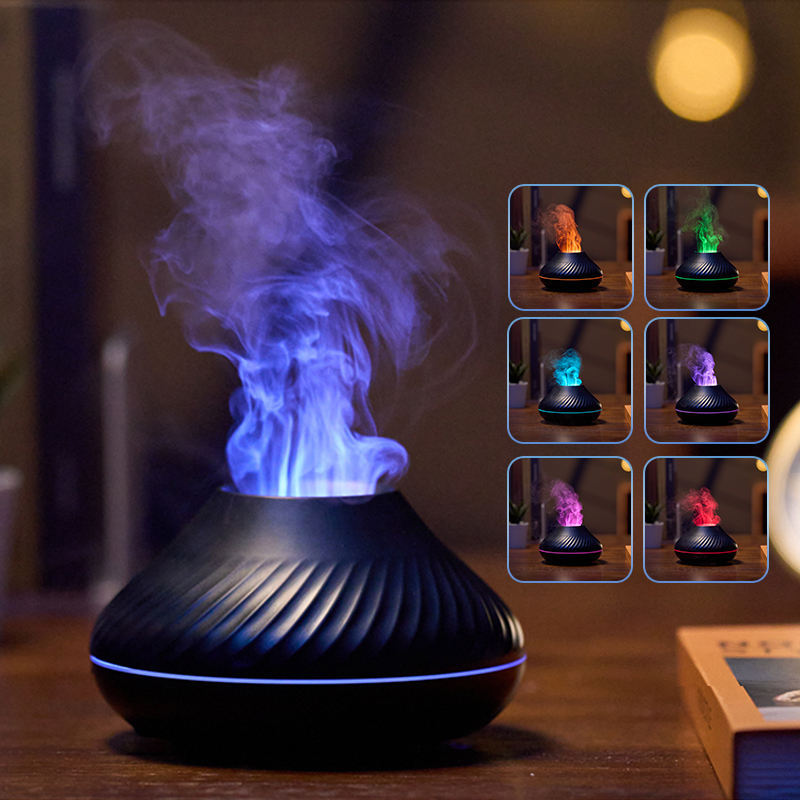EverSanctum Flame Diffuser - 3DRGB Volcano Mist