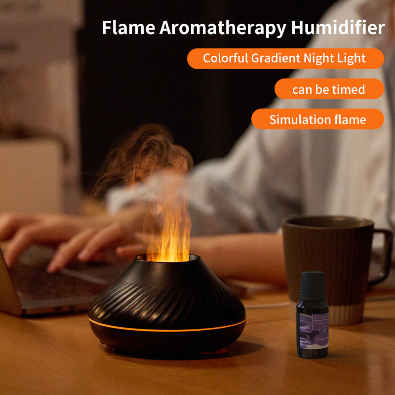 EverSanctum Flame Diffuser - 3DRGB Volcano Mist