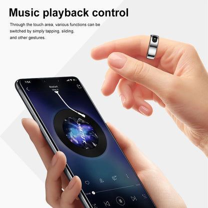 Smart Ring R08 Womens Men Electronic Smartring 5ATM Waterproof Blood Oxygen Pressure Health Monitor